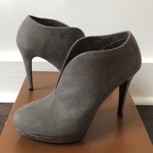 Grey Suede Booties NWOT